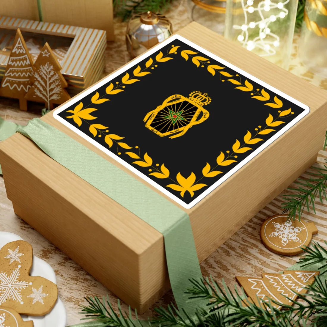 Flag of the Royal Moroccan Gendarmerie (Morocco) STICKER Vinyl Kiss-Cut Decal - The Sticker Space