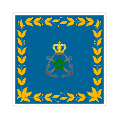Flag of the Royal Moroccan Navy (Morocco) STICKER Vinyl Kiss-Cut Decal 2 Inch White - The Sticker Space