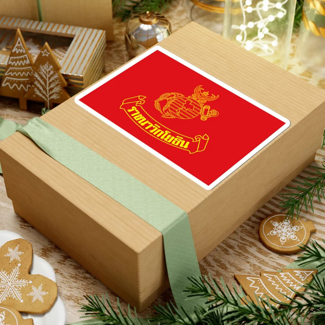 Flag of the Royal Thai Marine Corps (Thailand) STICKER Vinyl Kiss-Cut Decal - The Sticker Space