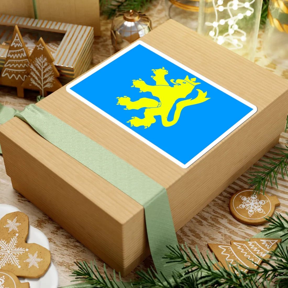 Flag of the Ruthenian National Guard (Ukraine) STICKER Vinyl Kiss-Cut Decal - The Sticker Space