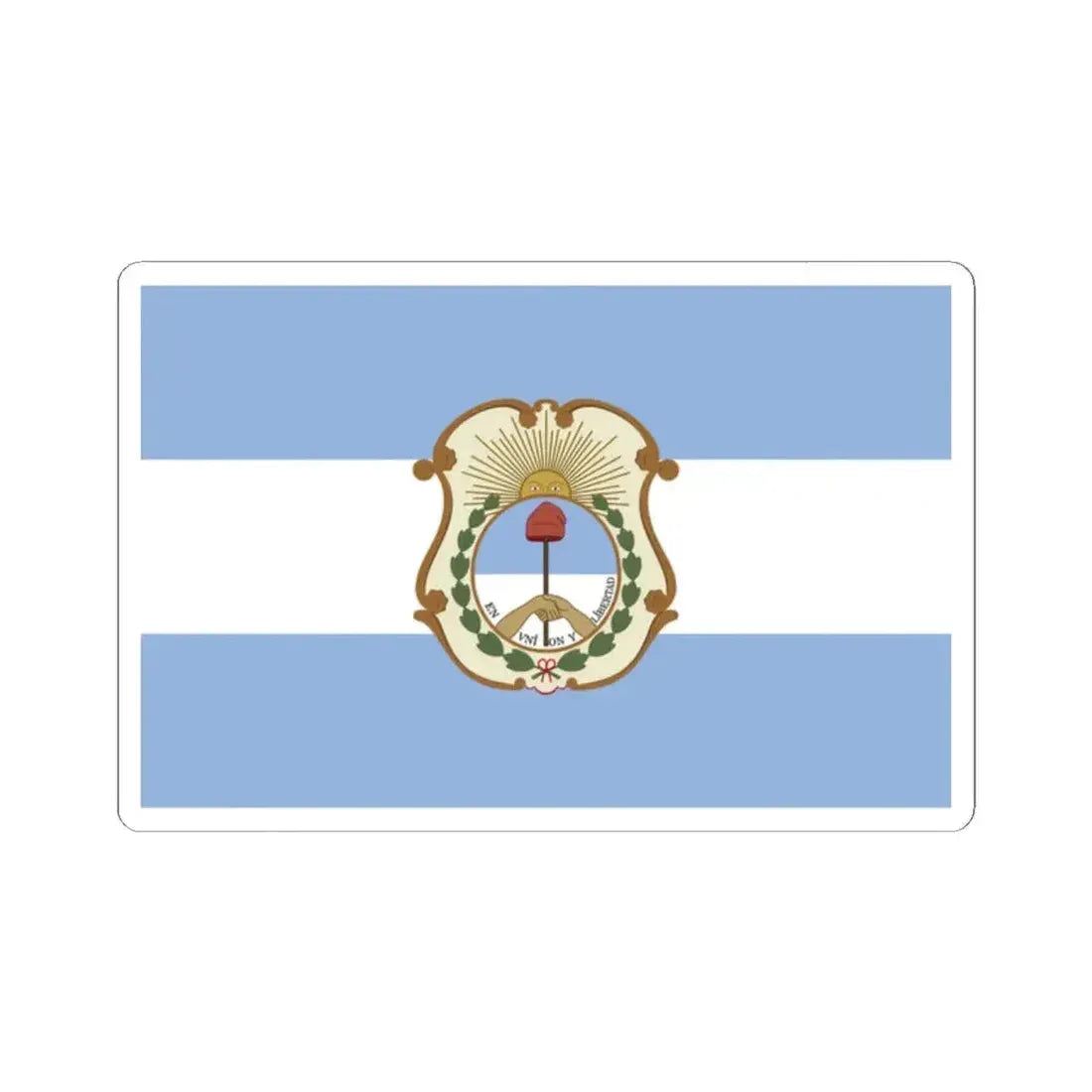 Flag of the San Juan Province (Argentina) STICKER Vinyl Kiss-Cut Decal 2 Inch White - The Sticker Space