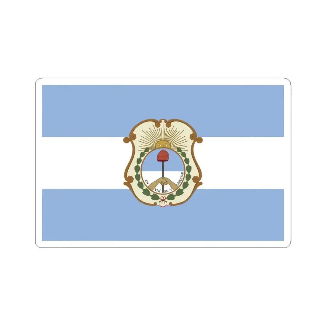Flag of the San Juan Province (Argentina) STICKER Vinyl Kiss-Cut Decal 6 Inch White - The Sticker Space