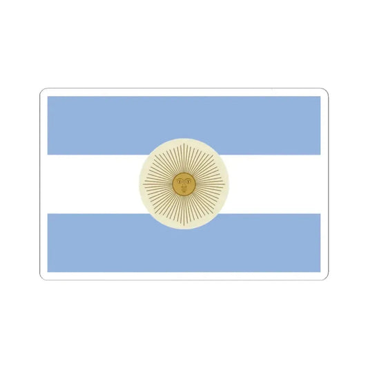 Flag of the San Juan Province reverse (Argentina) STICKER Vinyl Kiss-Cut Decal 2 Inch White - The Sticker Space