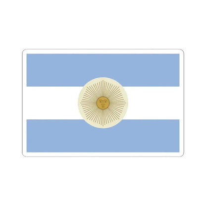 Flag of the San Juan Province reverse (Argentina) STICKER Vinyl Kiss-Cut Decal 3 Inch White - The Sticker Space