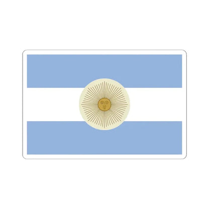 Flag of the San Juan Province reverse (Argentina) STICKER Vinyl Kiss-Cut Decal 4 Inch White - The Sticker Space
