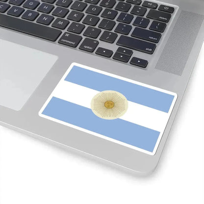 Flag of the San Juan Province reverse (Argentina) STICKER Vinyl Kiss-Cut Decal - The Sticker Space