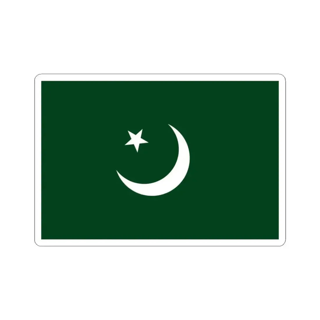 Flag of the Second East Turkestan Republic 2 (China) STICKER Vinyl Kiss-Cut Decal 3 Inch White - The Sticker Space