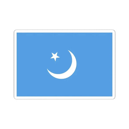 Flag of the Second East Turkestan Republic (China) STICKER Vinyl Kiss-Cut Decal 6 Inch White - The Sticker Space