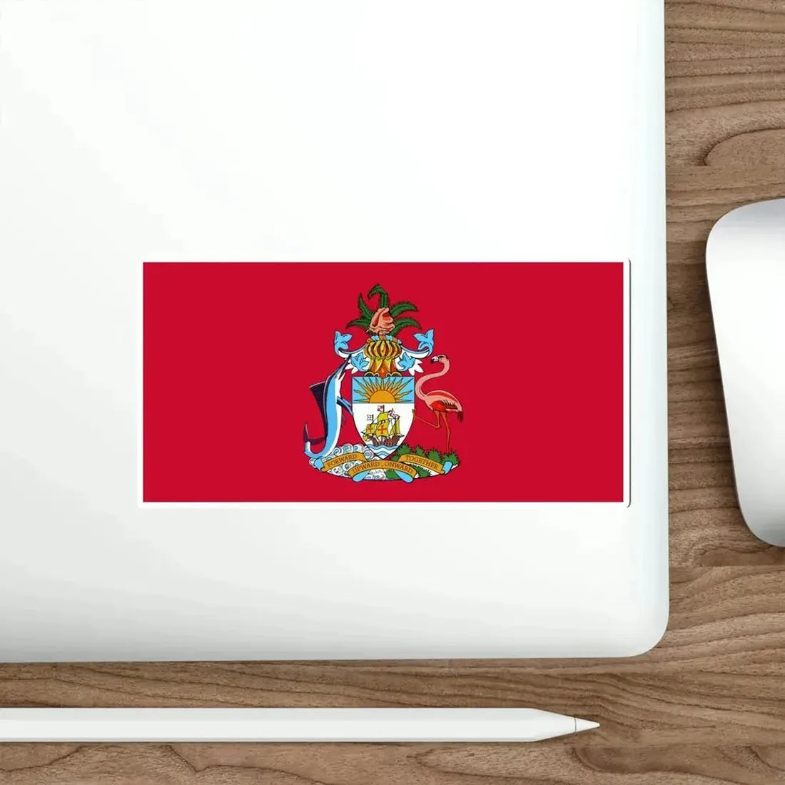 Flag of the Senate of the Bahamas STICKER Vinyl Die-Cut Decal - The Sticker Space