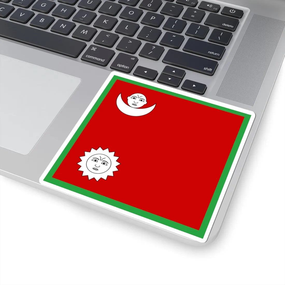 Flag of the Senior Commanding General of Nepal 1928 (Nepal) STICKER Vinyl Kiss-Cut Decal - The Sticker Space