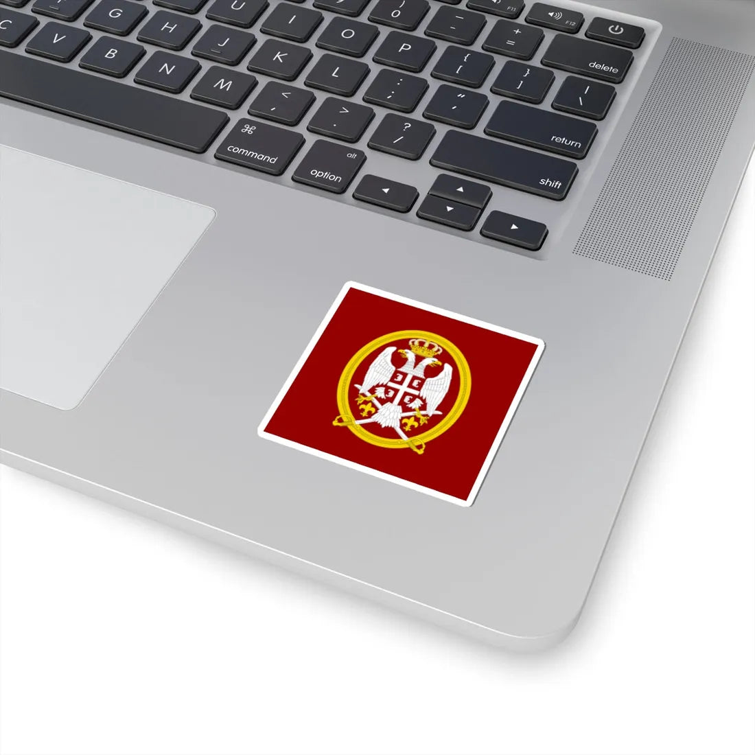 Flag of the Serbian Land Forces (Serbia) STICKER Vinyl Kiss-Cut Decal - The Sticker Space