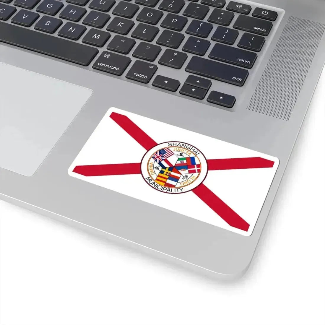 Flag of the Shanghai International Settlement (China) STICKER Vinyl Kiss-Cut Decal - The Sticker Space