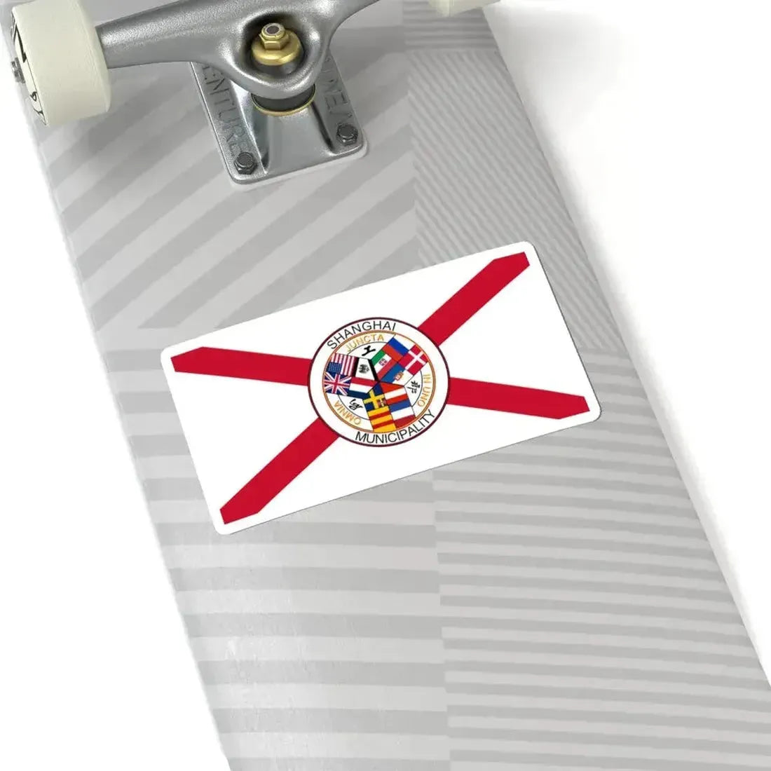 Flag of the Shanghai International Settlement pre-WWI (China) STICKER Vinyl Kiss-Cut Decal - The Sticker Space