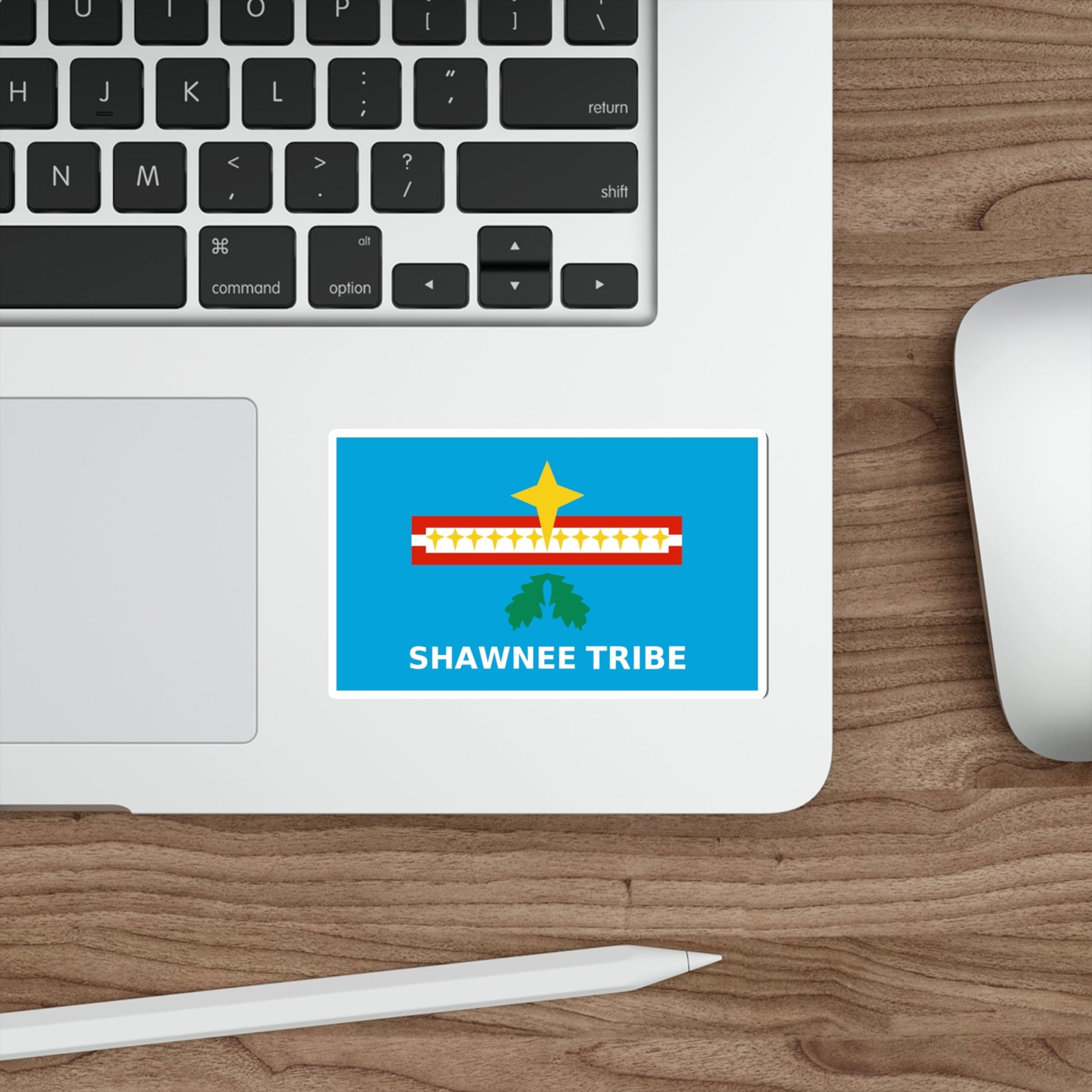 Flag of The Shawnee Tribe of Oklahoma STICKER Vinyl Die-Cut Decal-The Sticker Space