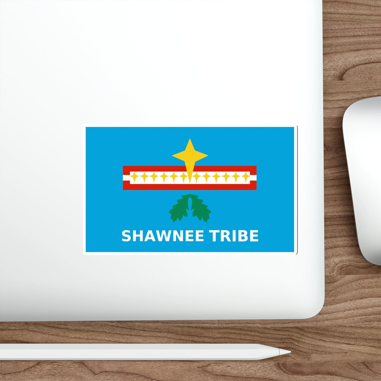 Flag of The Shawnee Tribe of Oklahoma STICKER Vinyl Die-Cut Decal-The Sticker Space