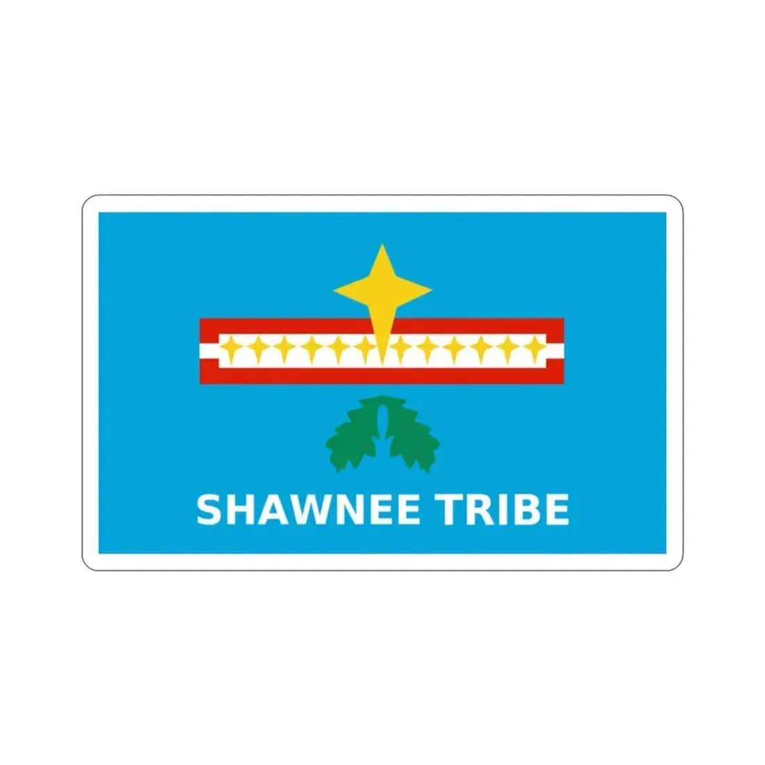 Flag of The Shawnee Tribe of Oklahoma STICKER Vinyl Die-Cut Decal 2 Inch - The Sticker Space