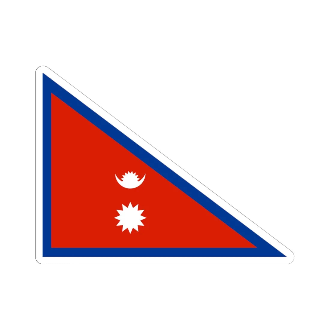 Flag of the Shree Bhawani Buksh Battalion (Nepal) STICKER Vinyl Kiss-Cut Decal 6 Inch White - The Sticker Space
