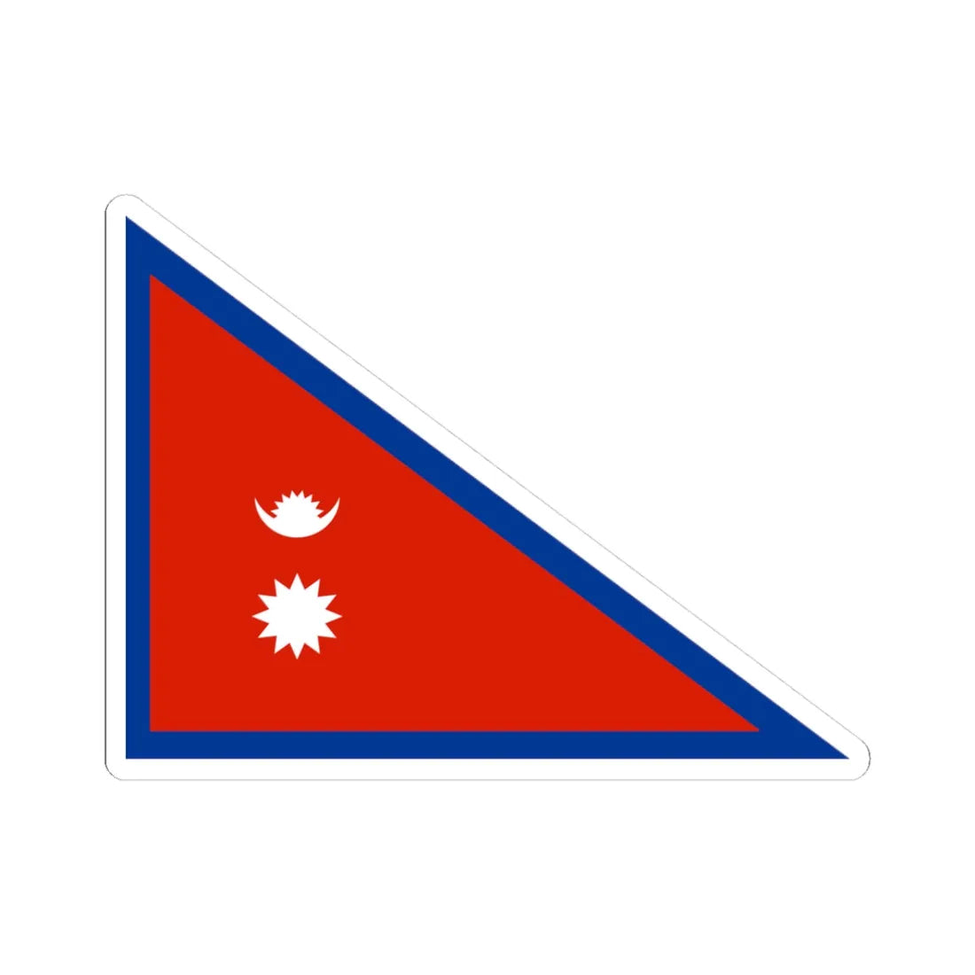 Flag of the Shree Jwala Dal Battalion (Nepal) STICKER Vinyl Kiss-Cut Decal 3 Inch White - The Sticker Space