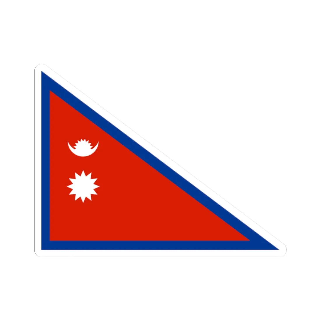 Flag of the Shree Tara Dal Battalion (Nepal) STICKER Vinyl Kiss-Cut Decal 2 Inch White - The Sticker Space