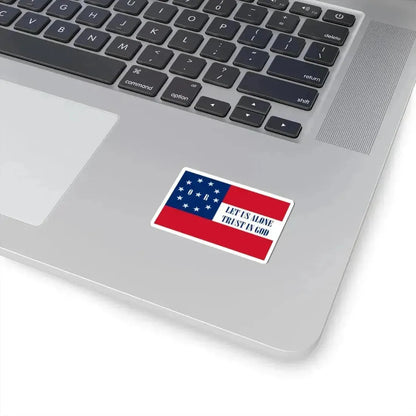 Flag of the Sixth Louisiana Regiment (United States) STICKER Vinyl Kiss-Cut Decal - The Sticker Space