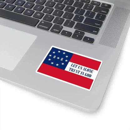 Flag of the Sixth Louisiana Regiment (United States) STICKER Vinyl Kiss-Cut Decal - The Sticker Space