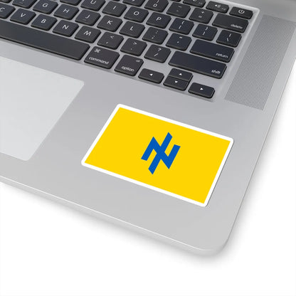 Flag of the Social-National Party of Ukraine (Ukraine) STICKER Vinyl Kiss-Cut Decal - The Sticker Space