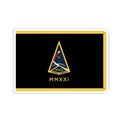 Flag of the Space Systems Command (United States) STICKER Vinyl Kiss-Cut Decal 4 Inch White - The Sticker Space