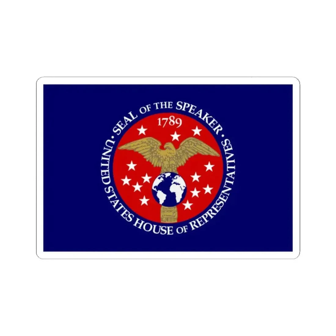 Flag of the Speaker of the United States House of Representatives (United States) STICKER Vinyl Kiss-Cut Decal 2 Inch White - The Sticker Space