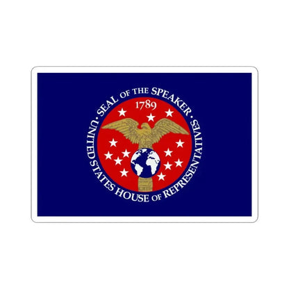 Flag of the Speaker of the United States House of Representatives (United States) STICKER Vinyl Kiss-Cut Decal 3 Inch White - The Sticker Space