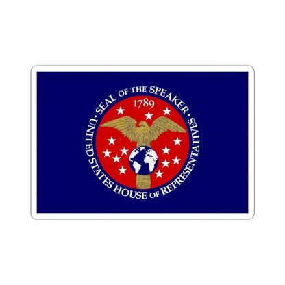 Flag of the Speaker of the United States House of Representatives (United States) STICKER Vinyl Kiss-Cut Decal 4 Inch White - The Sticker Space