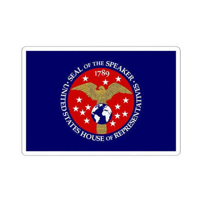 Flag of the Speaker of the United States House of Representatives (United States) STICKER Vinyl Kiss-Cut Decal 6 Inch White - The Sticker Space
