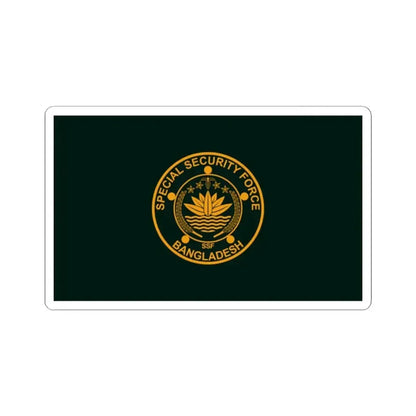 Flag of the Special Security Force SSF (Bangladesh) STICKER Vinyl Kiss-Cut Decal 2 Inch White - The Sticker Space