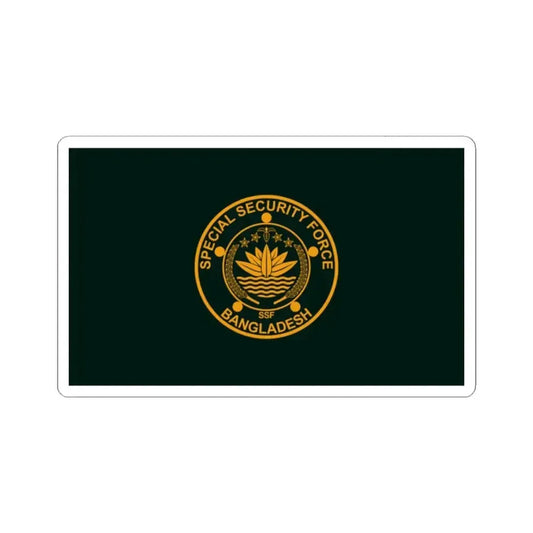 Flag of the Special Security Force SSF (Bangladesh) STICKER Vinyl Kiss-Cut Decal 2 Inch White - The Sticker Space