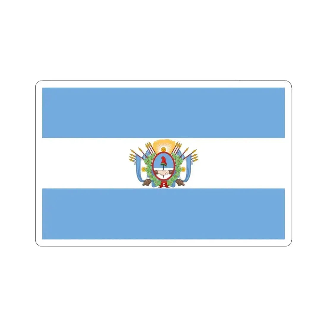 Flag of the State of Buenos Aires (Argentina) STICKER Vinyl Kiss-Cut Decal 3 Inch White - The Sticker Space