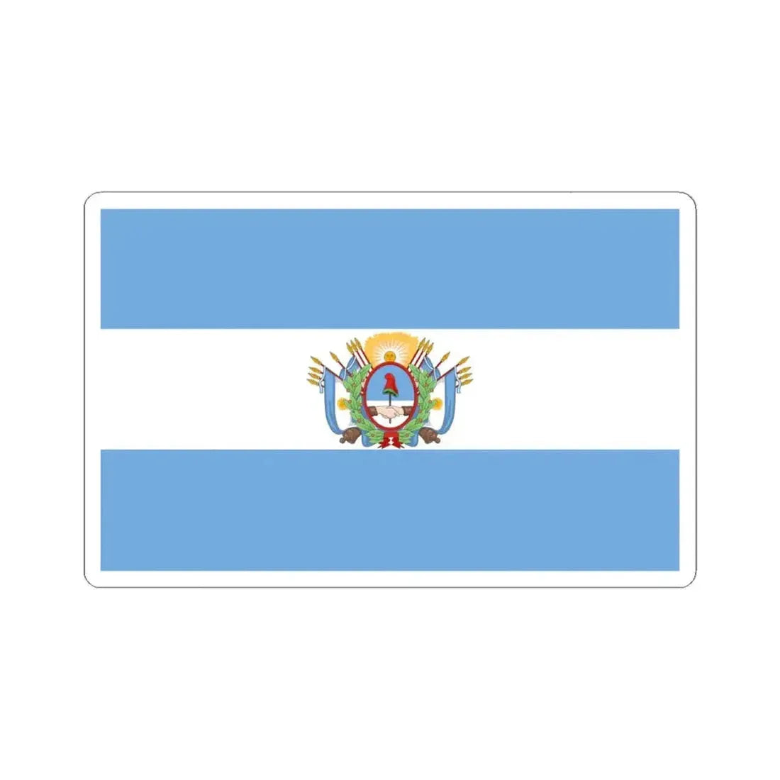 Flag of the State of Buenos Aires (Argentina) STICKER Vinyl Kiss-Cut Decal 6 Inch White - The Sticker Space
