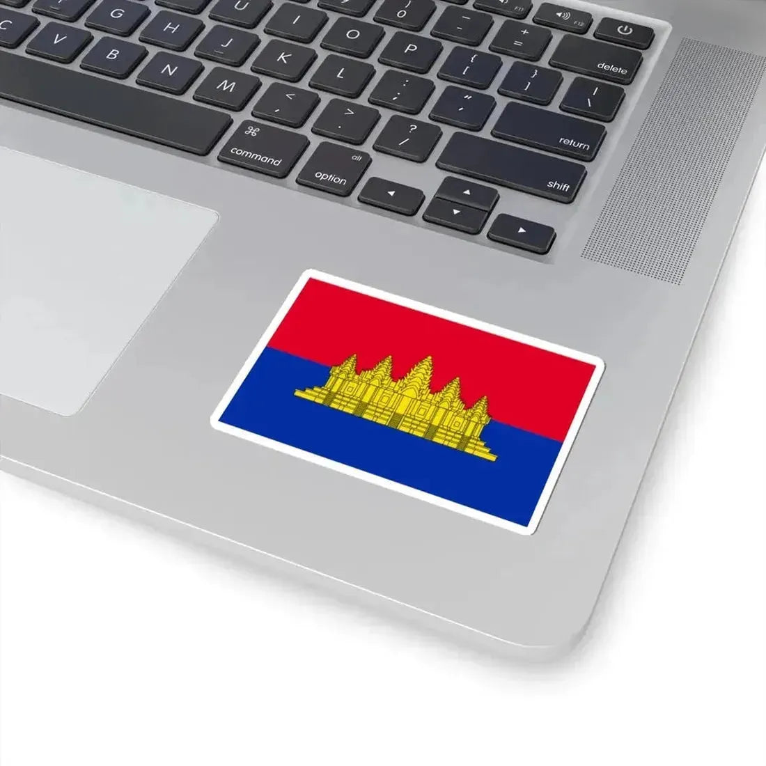 Flag of the State of Cambodia 1989-1992 (Cambodia) STICKER Vinyl Kiss-Cut Decal - The Sticker Space