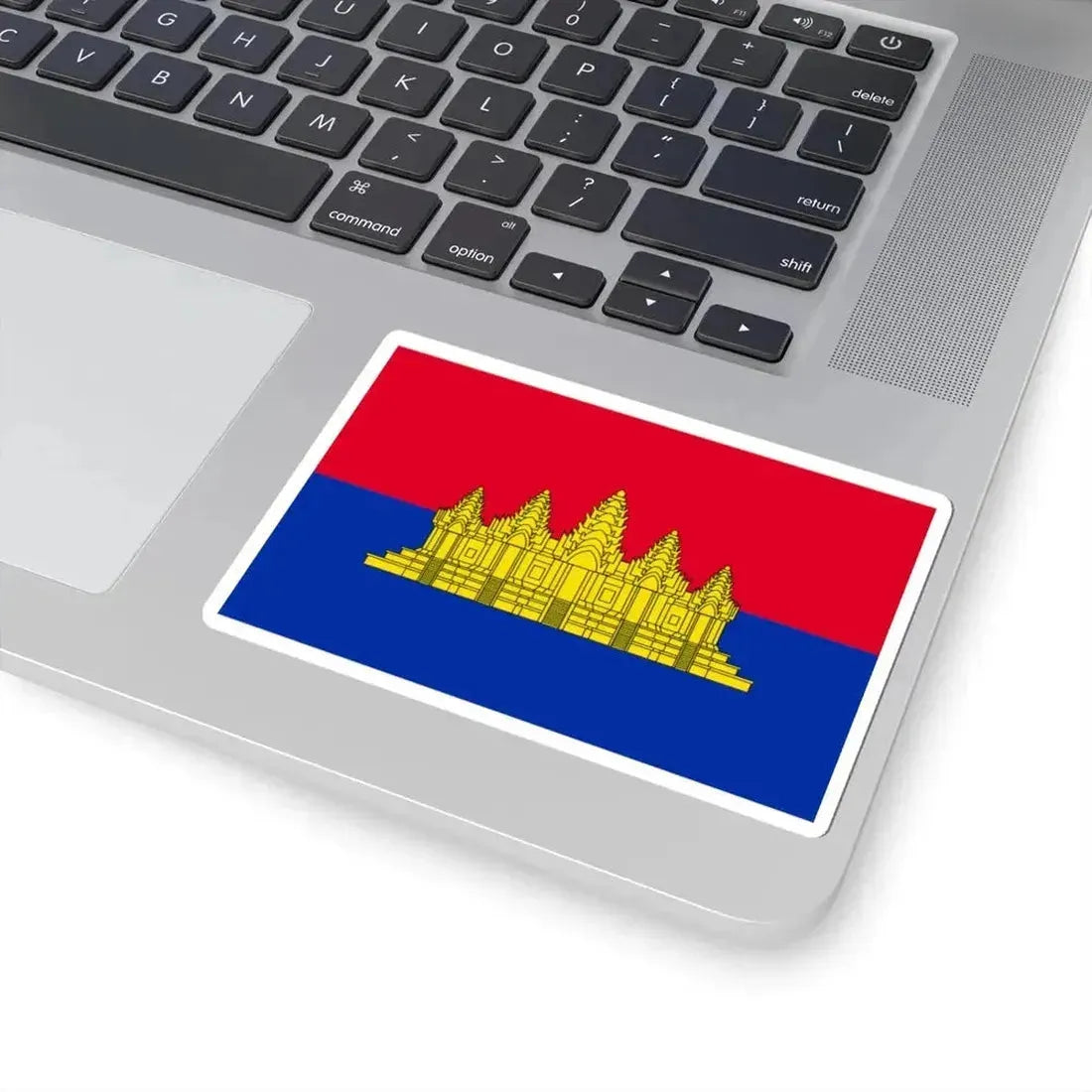 Flag of the State of Cambodia 1989-1992 (Cambodia) STICKER Vinyl Kiss-Cut Decal - The Sticker Space