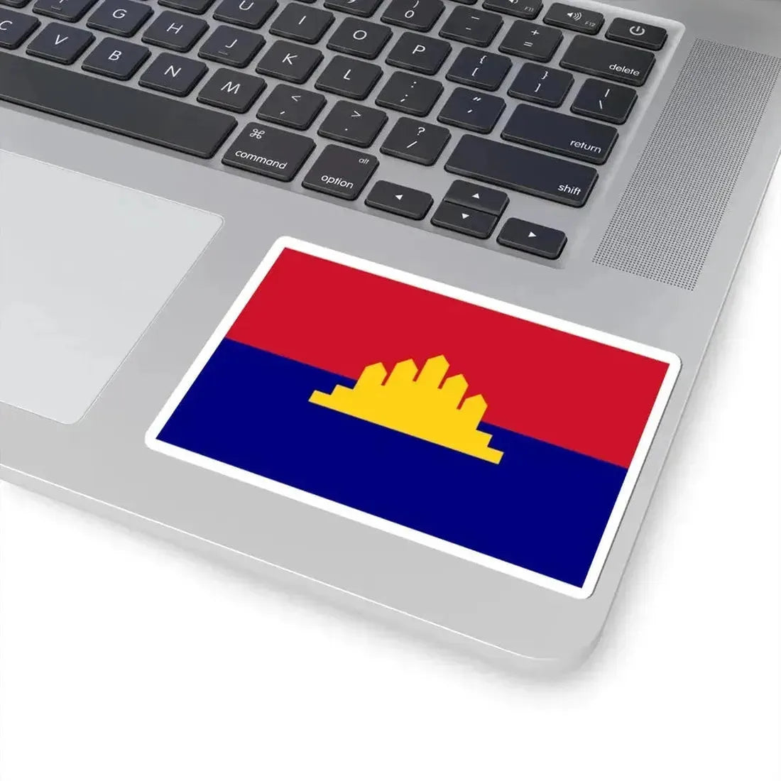 Flag of the State of Cambodia 1989-1993 (Cambodia) STICKER Vinyl Kiss-Cut Decal - The Sticker Space