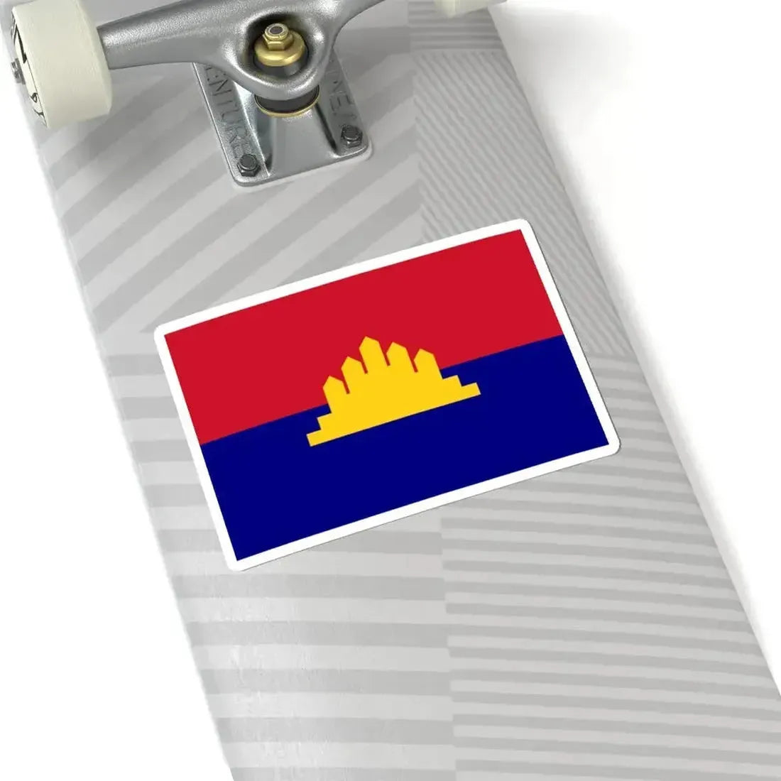 Flag of the State of Cambodia 1989-1993 (Cambodia) STICKER Vinyl Kiss-Cut Decal - The Sticker Space