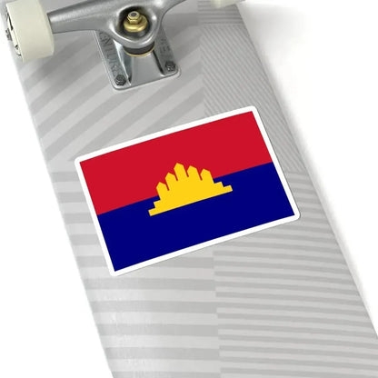 Flag of the State of Cambodia 1989-1993 (Cambodia) STICKER Vinyl Kiss-Cut Decal - The Sticker Space
