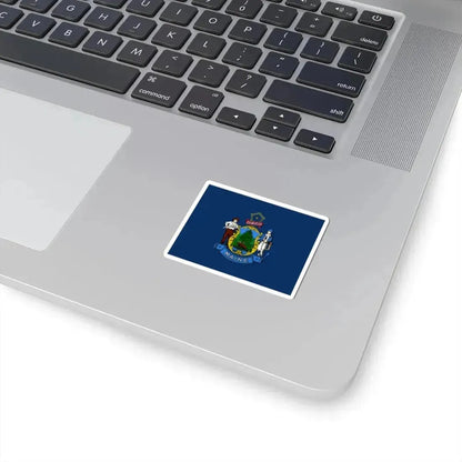 Flag of the State of Maine (United States) STICKER Vinyl Kiss-Cut Decal - The Sticker Space