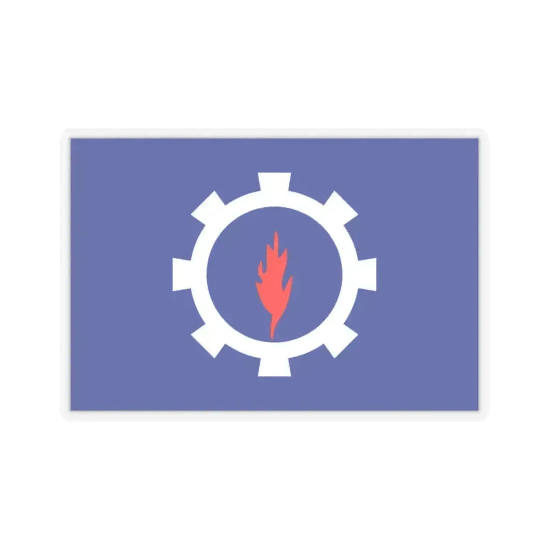 Flag of the Suez Governorate Egypt - STICKER Vinyl Kiss-Cut Decal 2 Inch Transparent - The Sticker Space