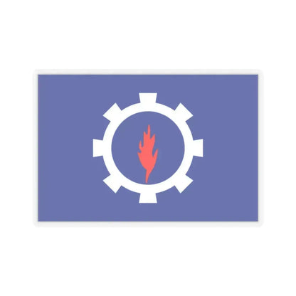 Flag of the Suez Governorate Egypt - STICKER Vinyl Kiss-Cut Decal 2 Inch Transparent - The Sticker Space