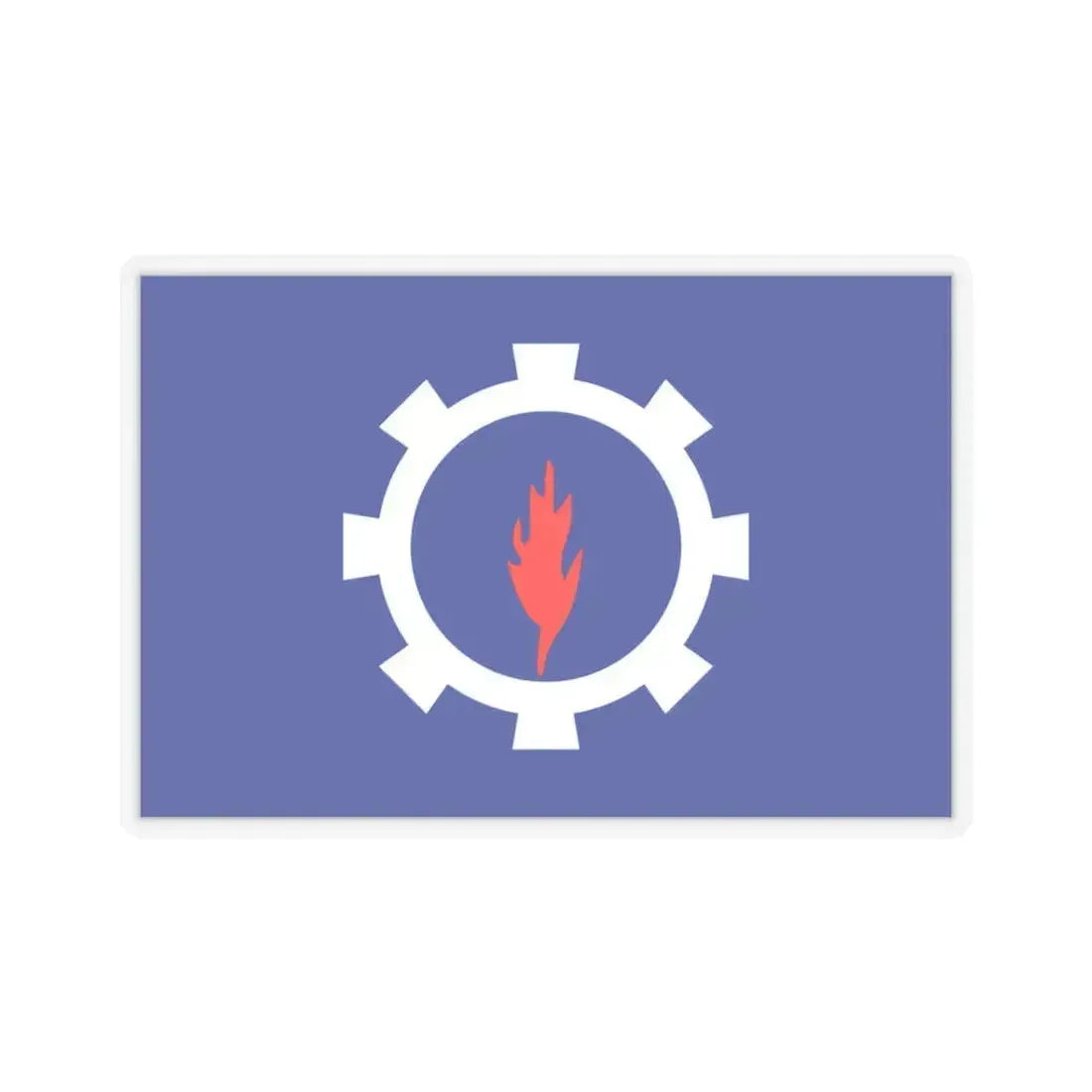 Flag of the Suez Governorate Egypt - STICKER Vinyl Kiss-Cut Decal 3 Inch Transparent - The Sticker Space