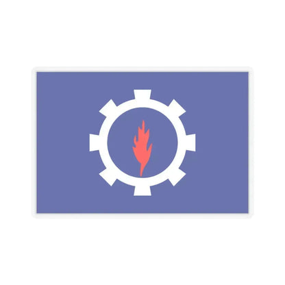 Flag of the Suez Governorate Egypt - STICKER Vinyl Kiss-Cut Decal 3 Inch Transparent - The Sticker Space