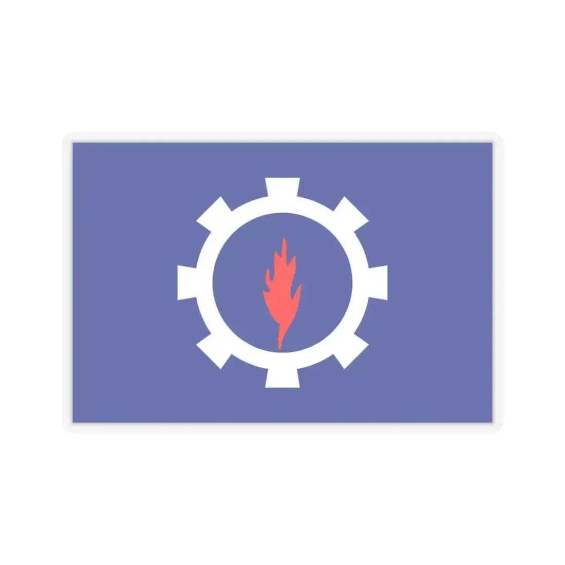 Flag of the Suez Governorate Egypt - STICKER Vinyl Kiss-Cut Decal 4 Inch Transparent - The Sticker Space