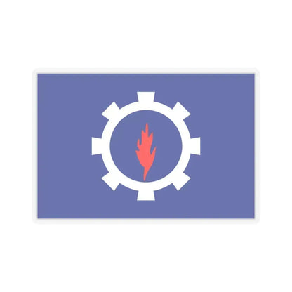 Flag of the Suez Governorate Egypt - STICKER Vinyl Kiss-Cut Decal 4 Inch Transparent - The Sticker Space