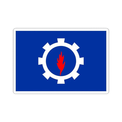 Flag of the Suez Governorate Egypt - STICKER Vinyl Kiss-Cut Decal 4 Inch White - The Sticker Space