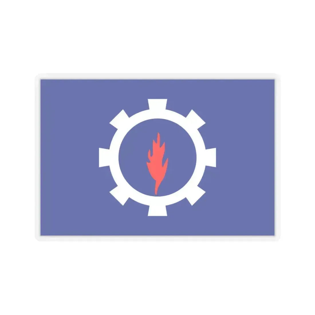 Flag of the Suez Governorate Egypt - STICKER Vinyl Kiss-Cut Decal 6 Inch Transparent - The Sticker Space