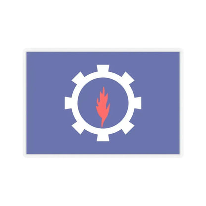 Flag of the Suez Governorate Egypt - STICKER Vinyl Kiss-Cut Decal 6 Inch Transparent - The Sticker Space